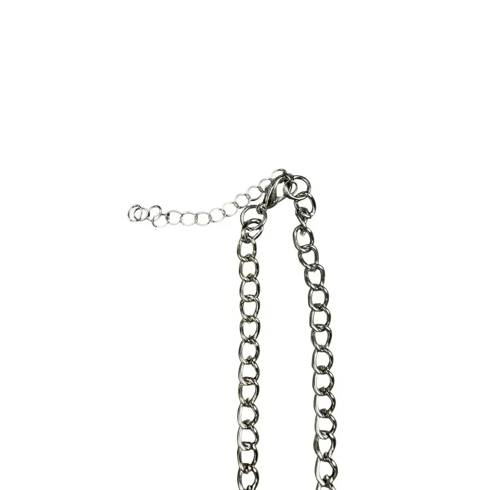 Andrew Christian Dog Tag Necklace Silver — One Size